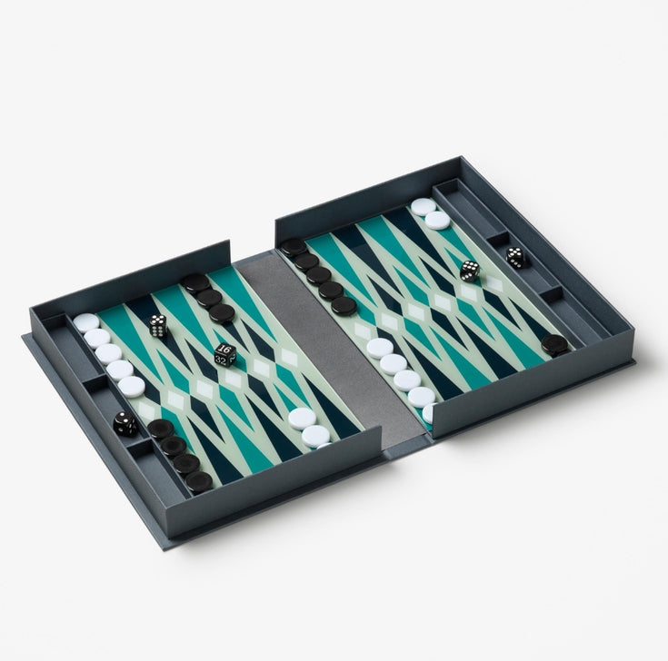 luxe backgammon decoratief zijkant