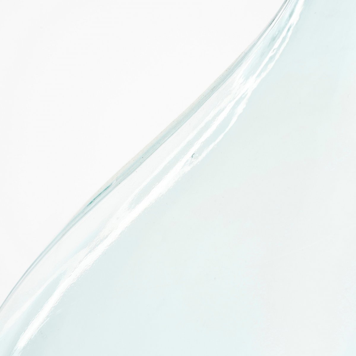 Vaas met kurk van glas