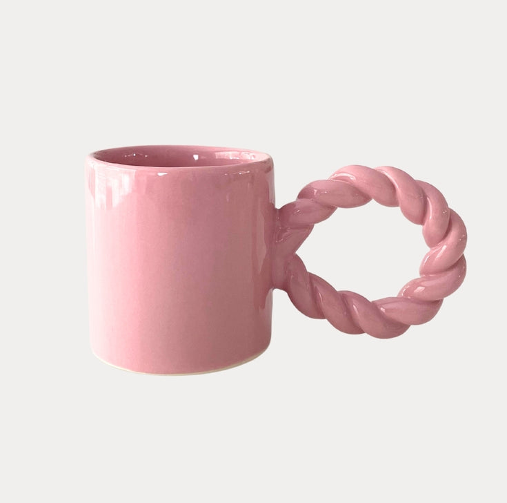 Koffiemok met twist handvat