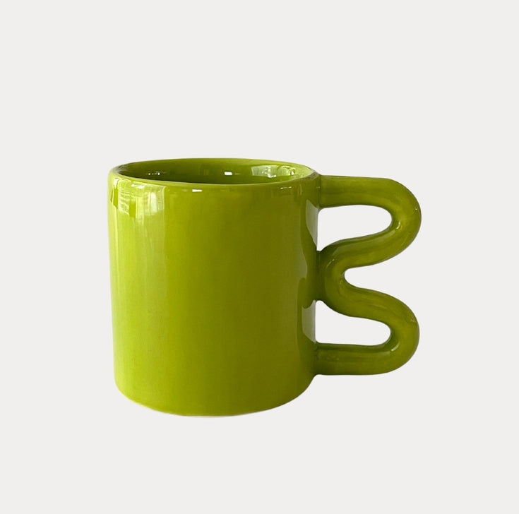 Handgemaakte mokken groen