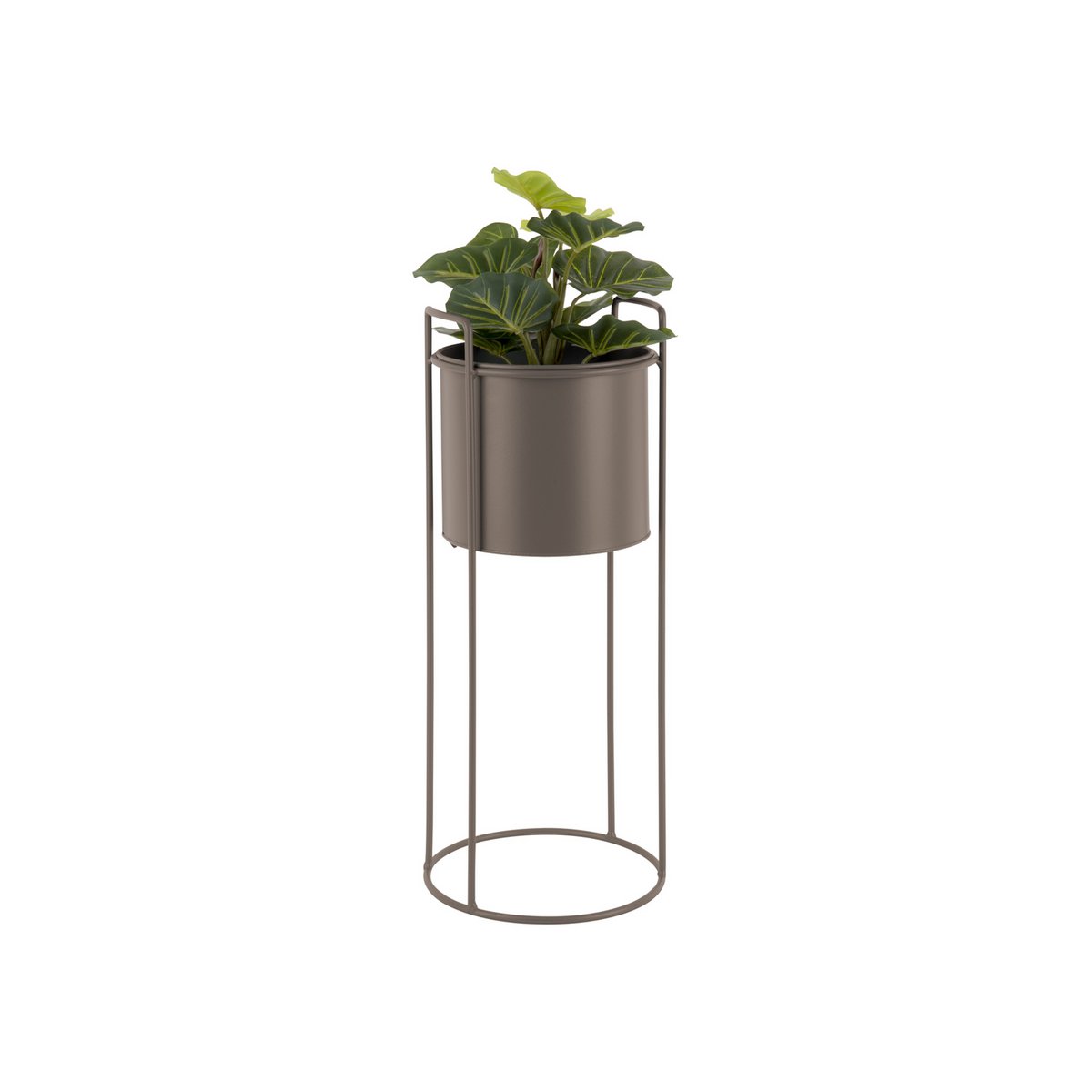 plantenpotset grijs voorkant