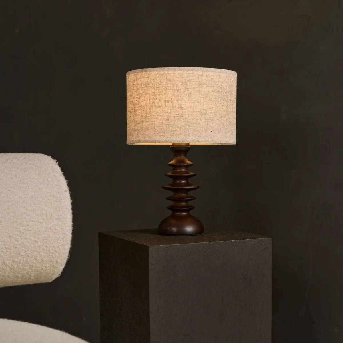 Vensterbank lamp landelijke op bijzettafel