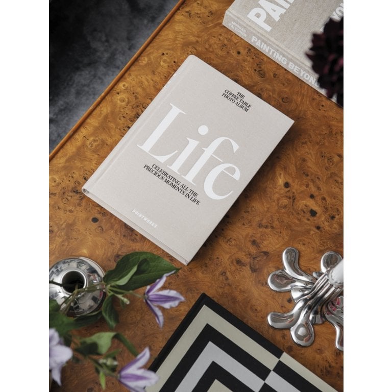 Printworks life fotoboek op tafel