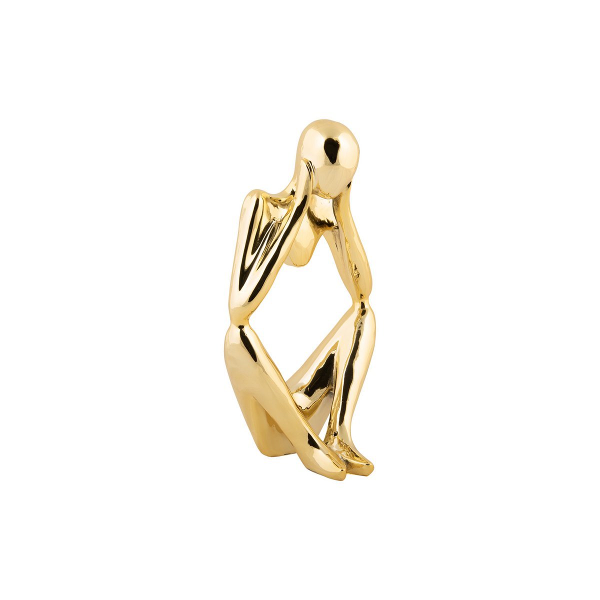 standbeeld mens goud voorkant