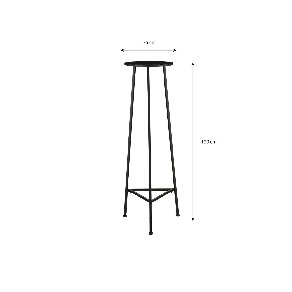 Plantentafel zwart afmeting