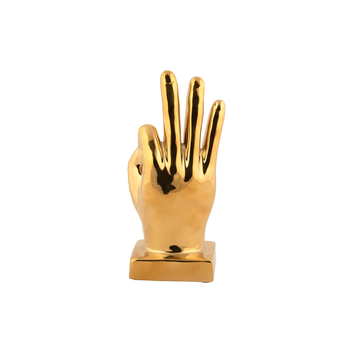 Standbeeld handgebaar goud