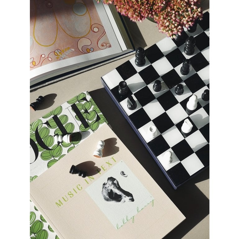 Luxe schaakbord met stenen