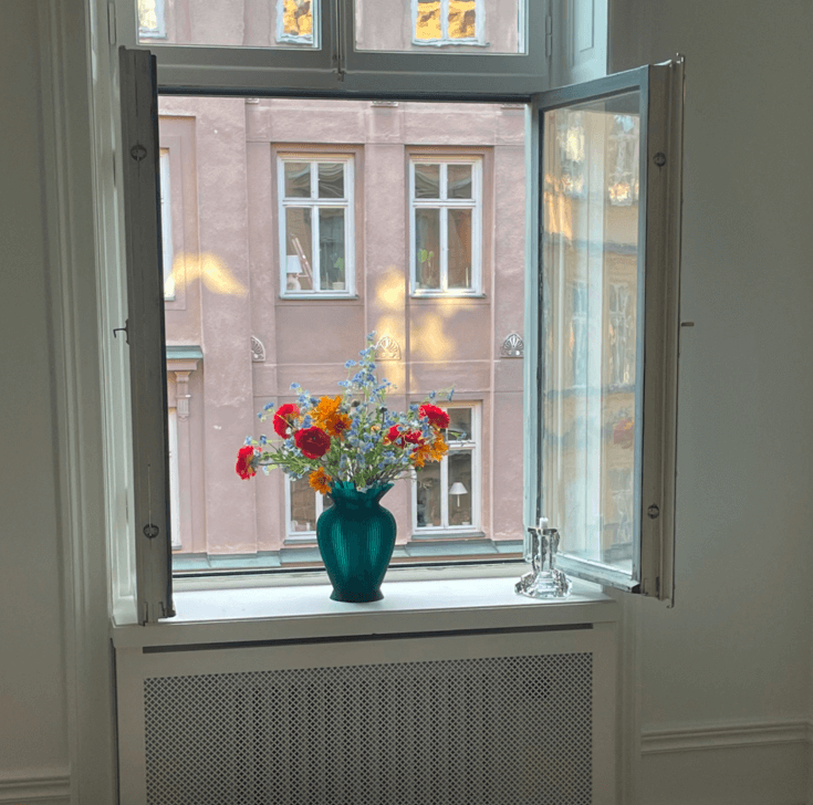 Vazen vensterbank