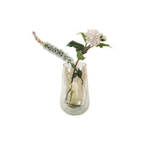 Vaas glas organische vormen met bloemen