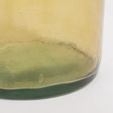 Gerecyclede gele fles onderkant