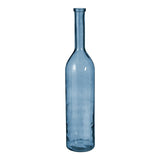 Blauwe vaas in fles vorm