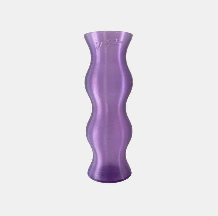 design vaasje in het paars