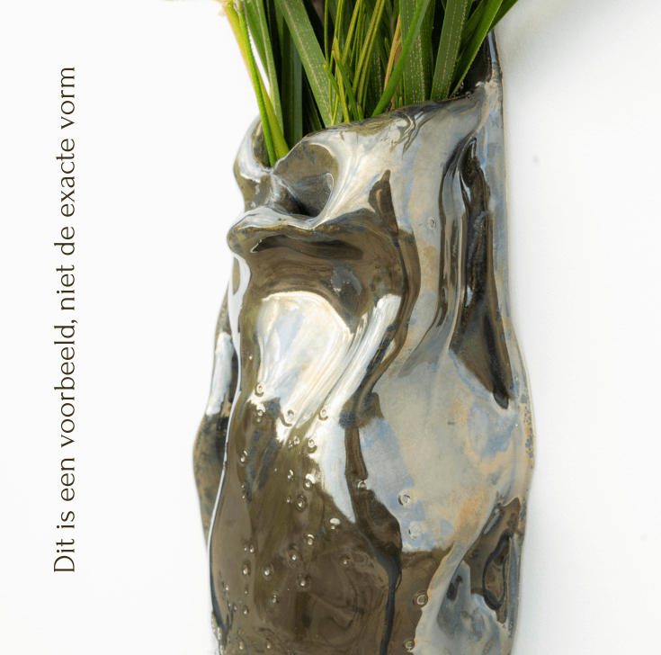 Keramieken wandvaas organische vorm