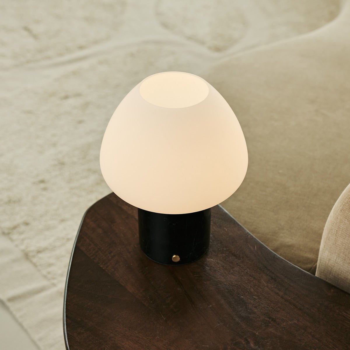 lamp zwart marmer bovenkant