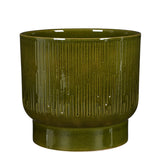 terracotta bloempot groen