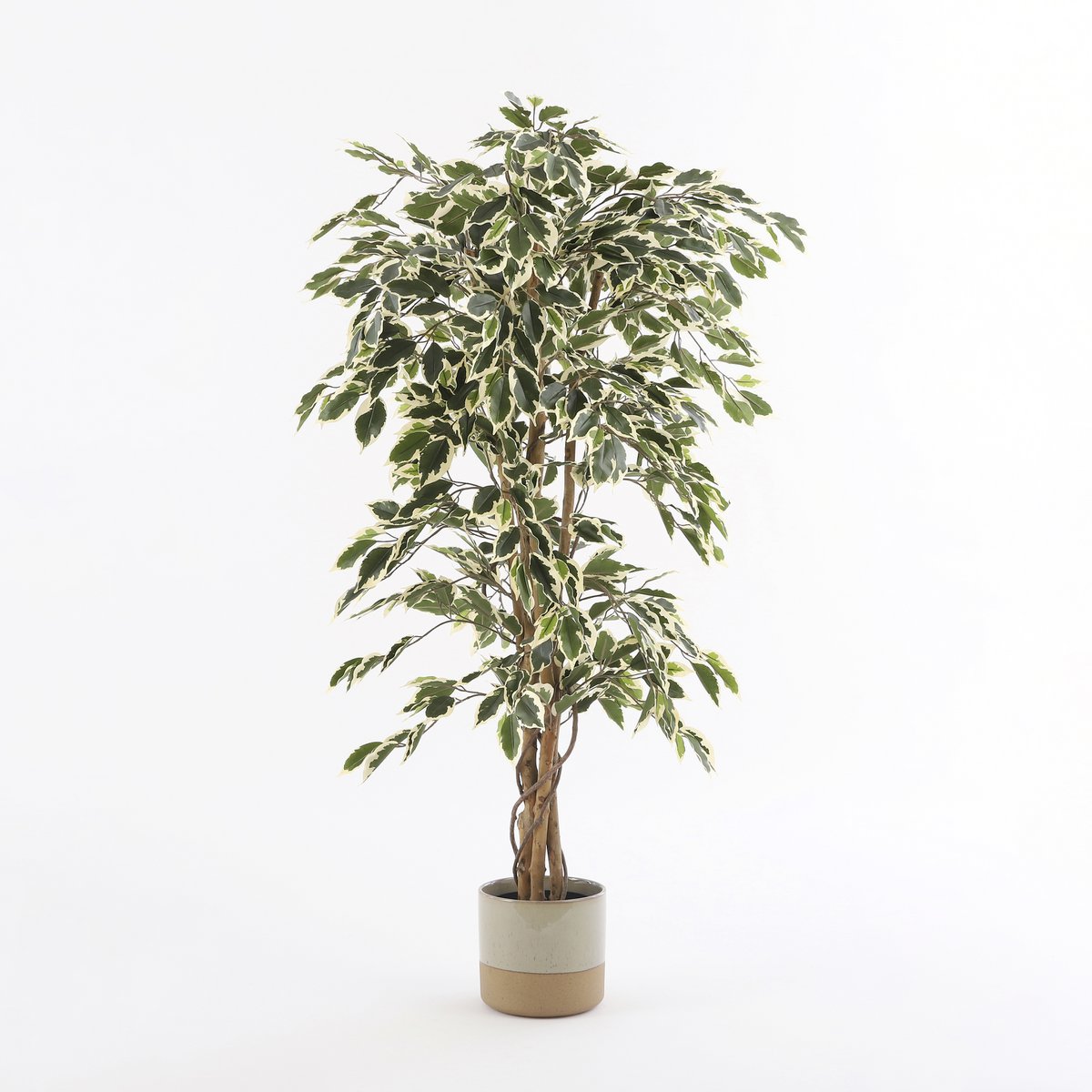Lago bloempot mica decorations met plant