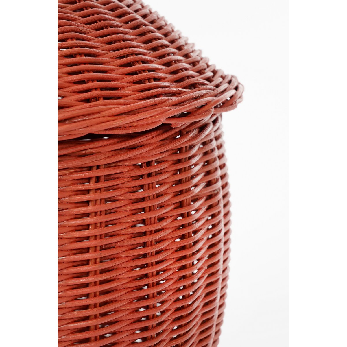 Opbergmanden in appel vorm rood