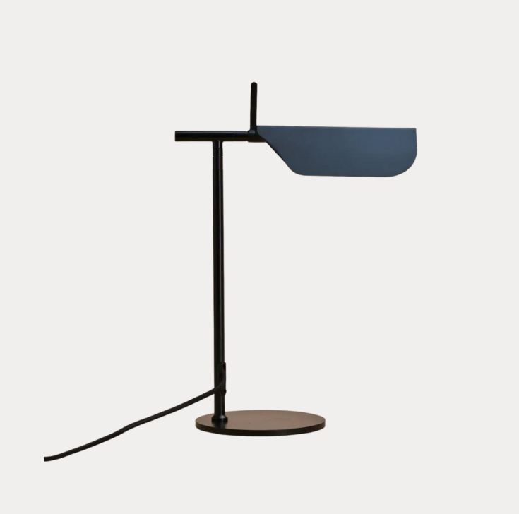 zwarte design dressoir lamp