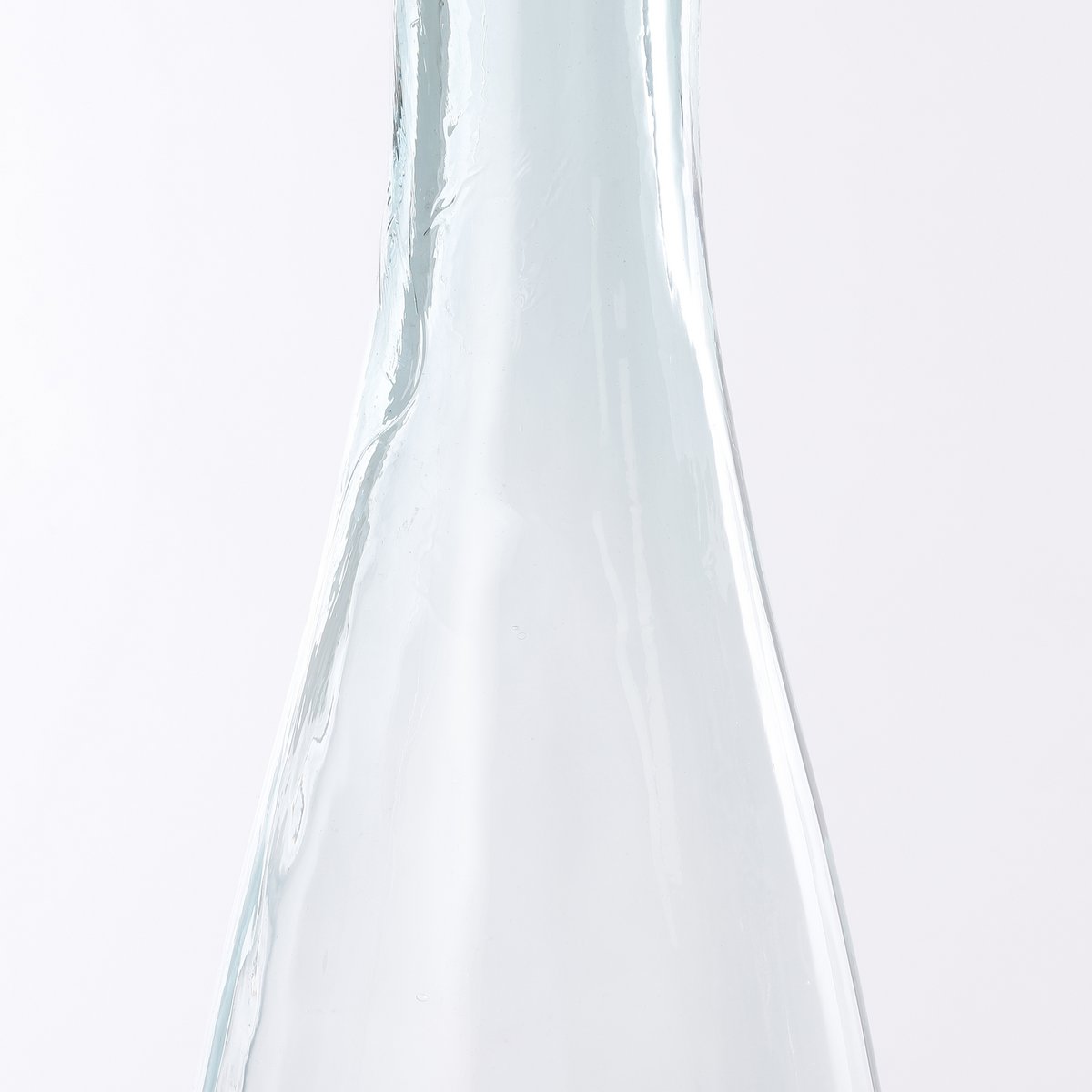 Hals van Fles vaas van gerecycled glas