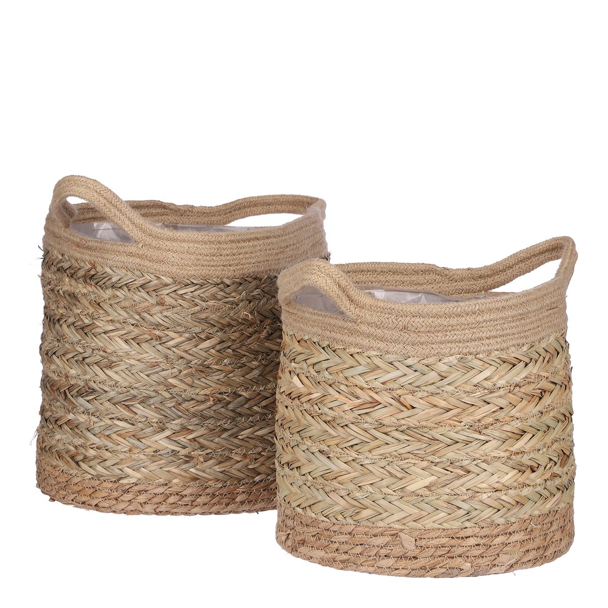Rieten plantenmand