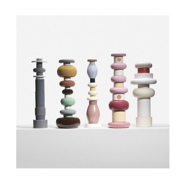 Ettore Sottsass Ceramic Totems