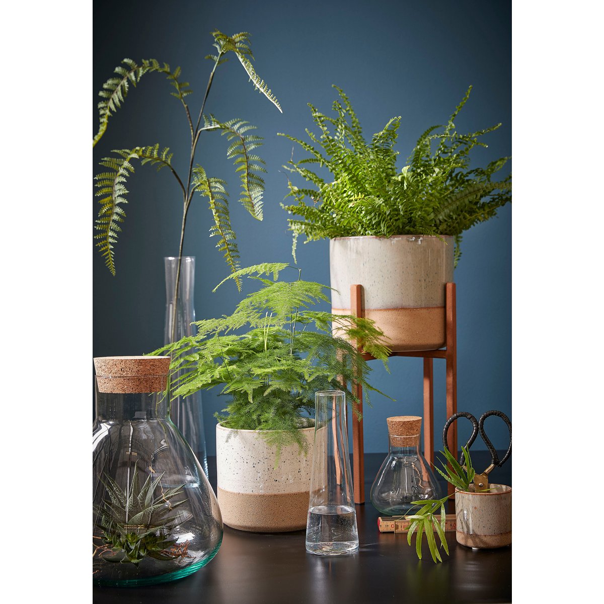Lago bloempot mica decorations op standaard