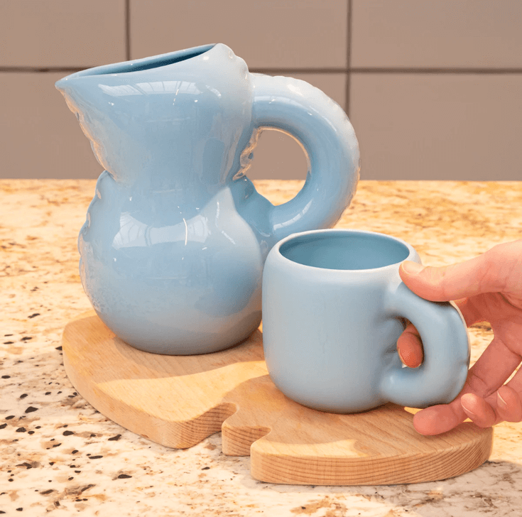 Gaston mok Home Studyo lichtblauw met kan