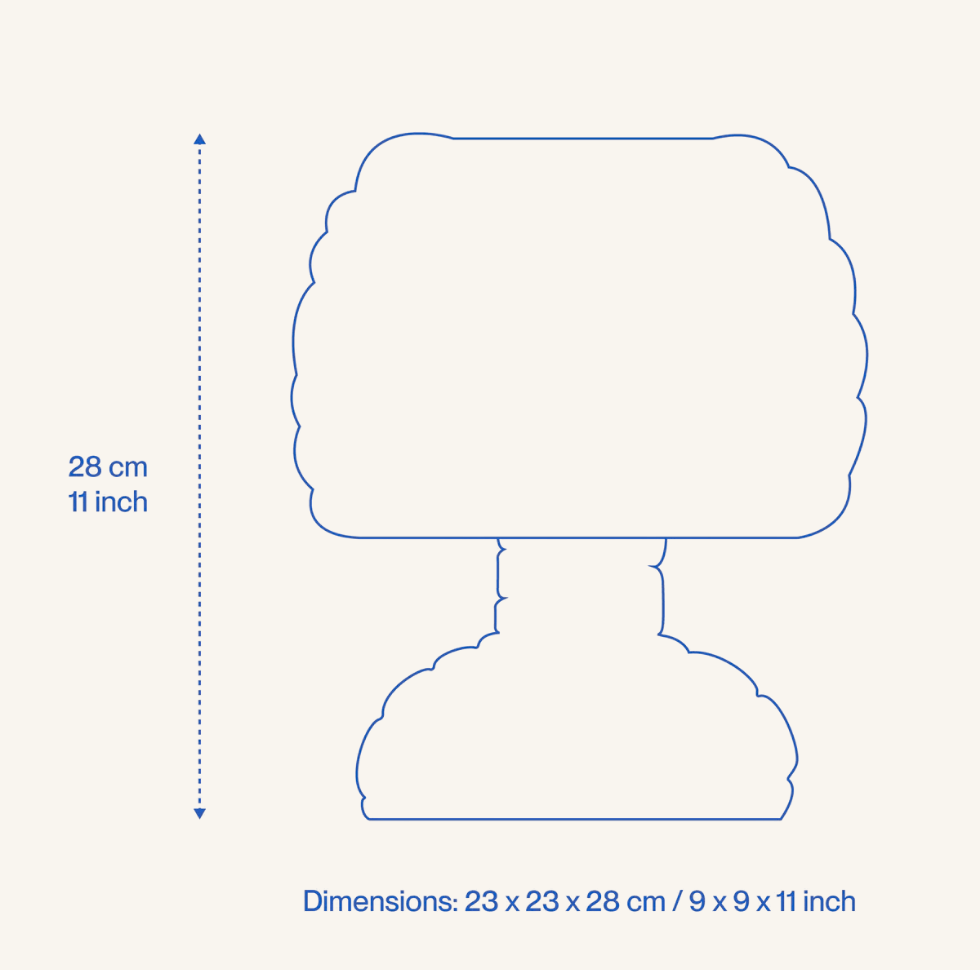 Freddy Tafellamp Home Studyo afmeting