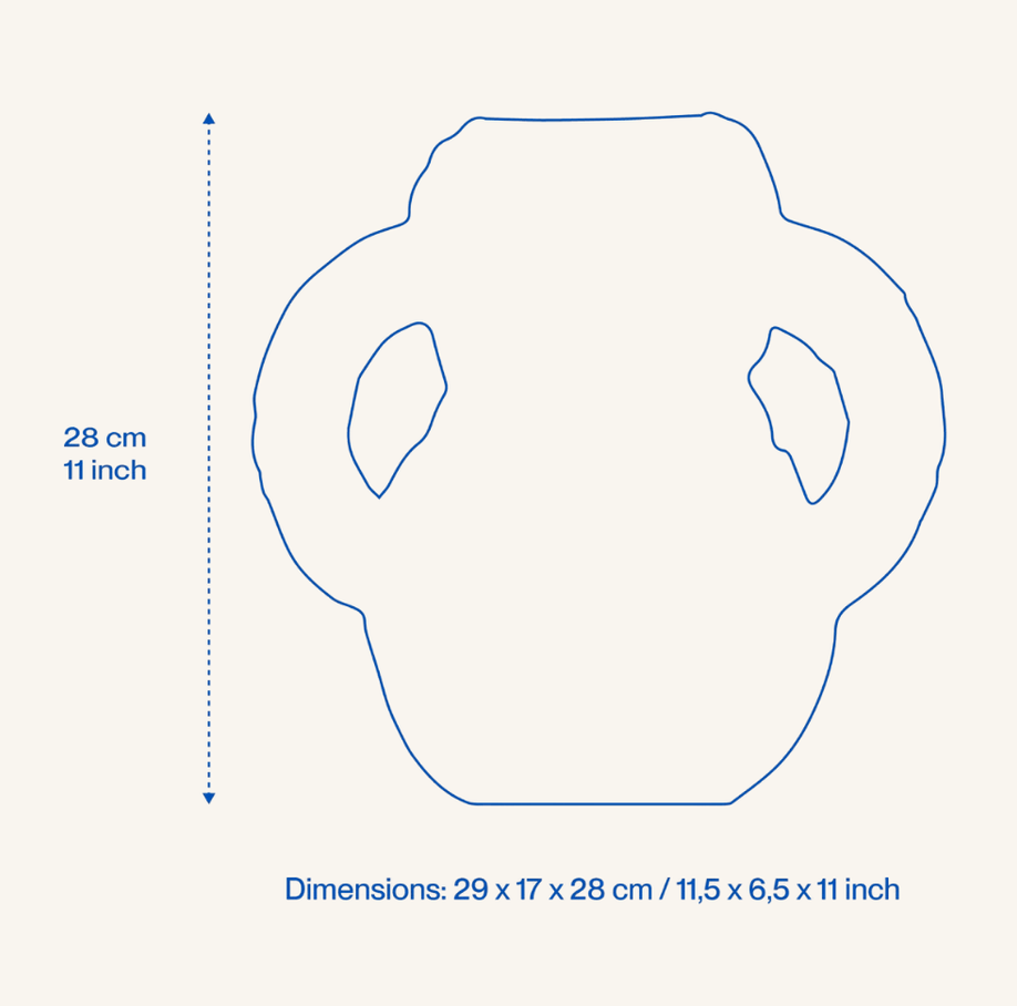 Oscar design vaas home studyo afmeting