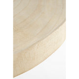 Houten plantenstandaard rond