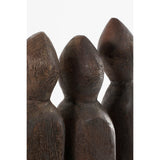 Beeld van mensen in hout materiaal