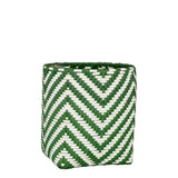 Groen witte plantenmand groot