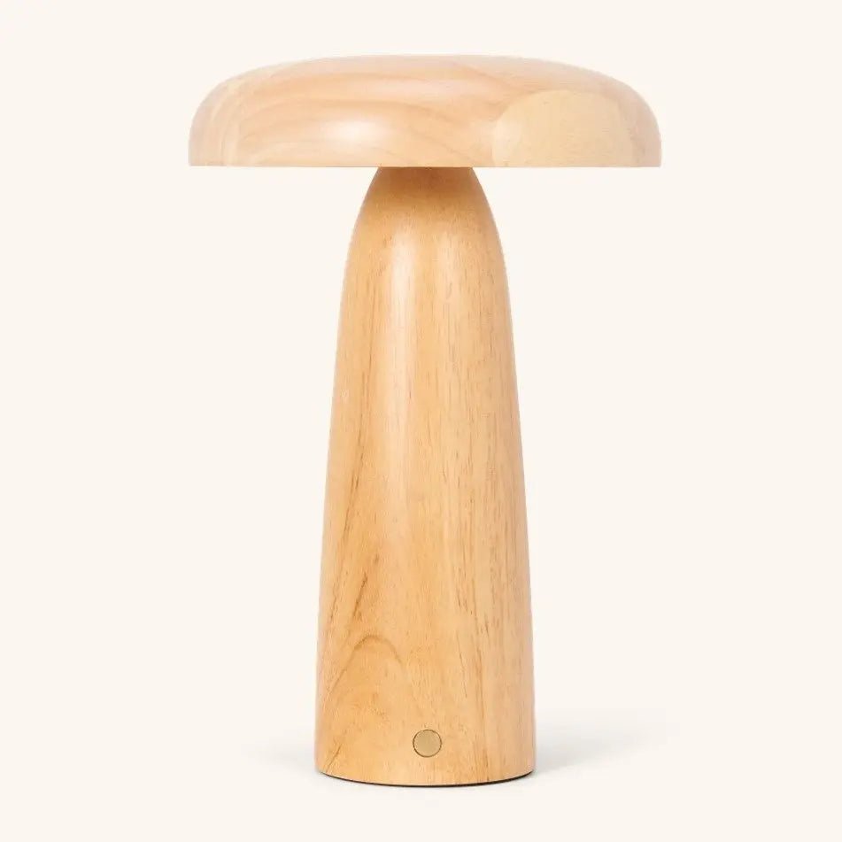 Houten tafellampje
