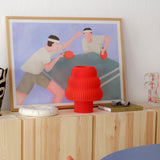 Mola Studio Luma Lamp rood in huis