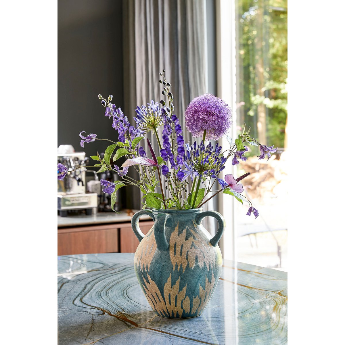 mediterrane decoratie met bloemen