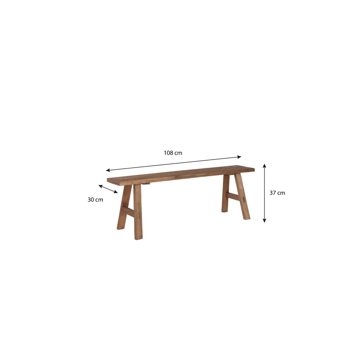 Bankje hout landelijk afmetingen
