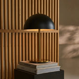 Luxe tafellamp goud zwart
