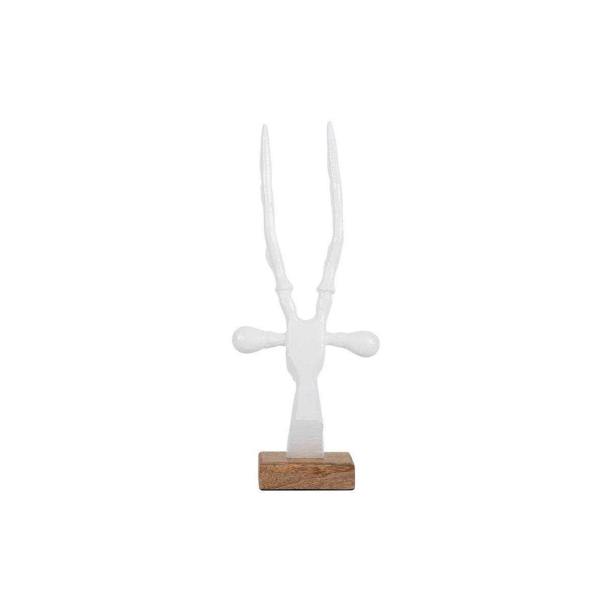 Houten ornament vensterbank wit