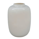 Witte glazen vaas