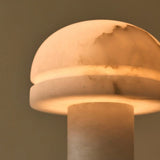 Albasten lampen geeft licht