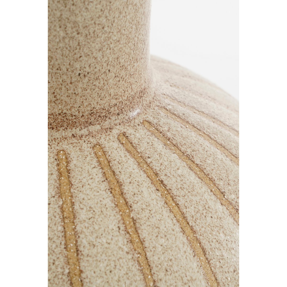 Beige keramieken vaas materiaal