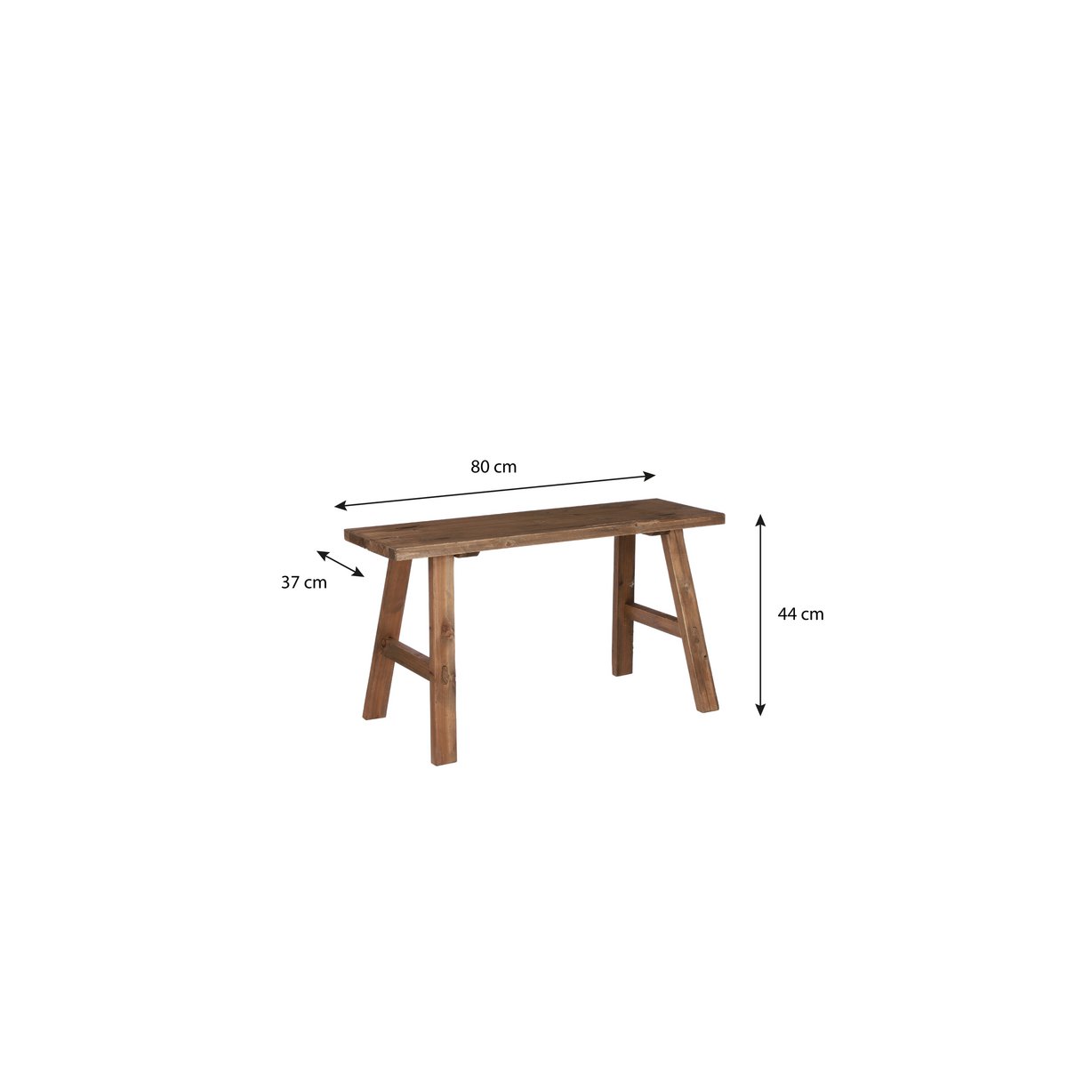 Landelijk houten bankje afmetingen