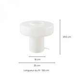 Foza XL | Retro Tafellamp | Wit | C-Creation