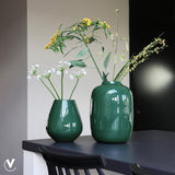 Vaas artic groen met planten