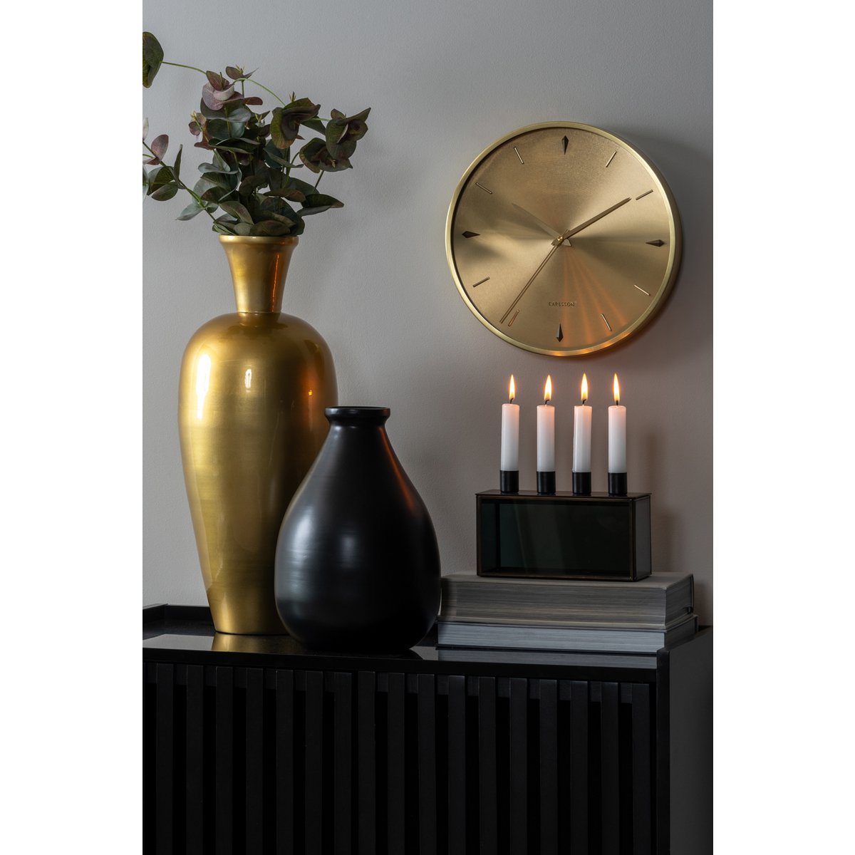 Kaarsenhouder glas op kast