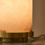 Albasten lamp materiaal van dichtbij