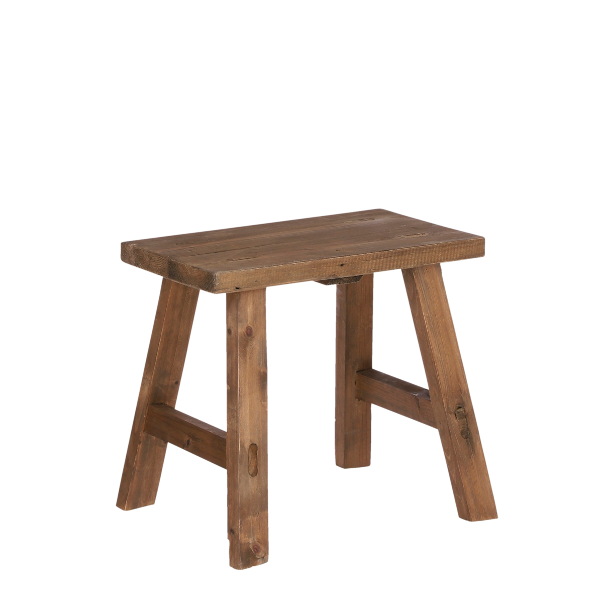Landelijk houten krukje