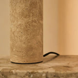 design Lamp van tavertijn in japanse stijl onderkant