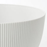 Witte gerecyclede bloempot plastic