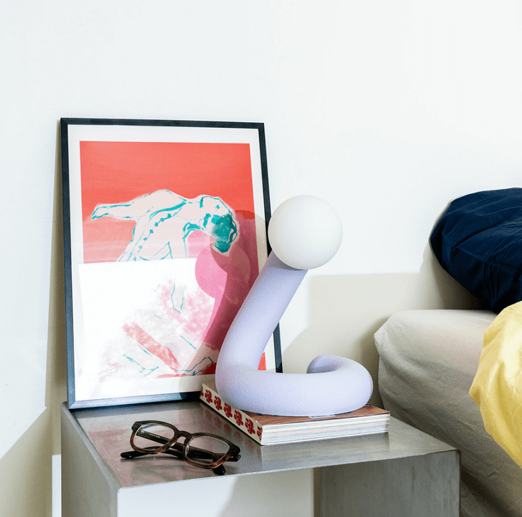 Big Boa Lamp op kast